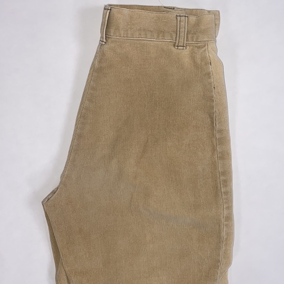 VINTAGE ESPRIT THIN CORDUROY TAN PANTS - Picture 4 of 4